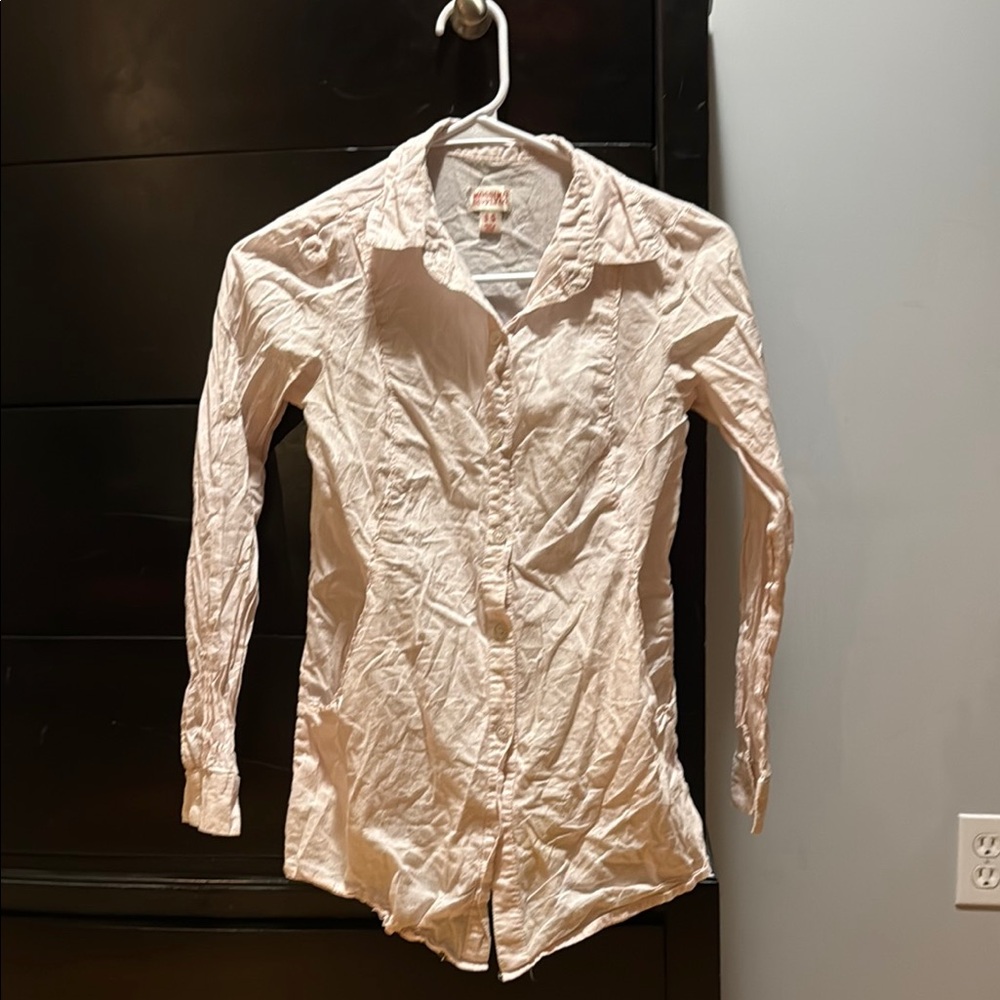 Mossimo Supply Co Pink Button Down Shirt